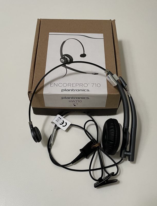Plantronics Headset EncorePro Monaural (HW710) Schnurgebunden Grau