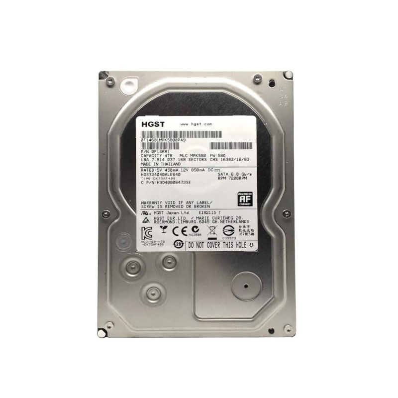 Hitachi HGST Deskstar 7K4000 P/N : 0F14681  4TB 7200U/min 64MB SATA III 3.5"