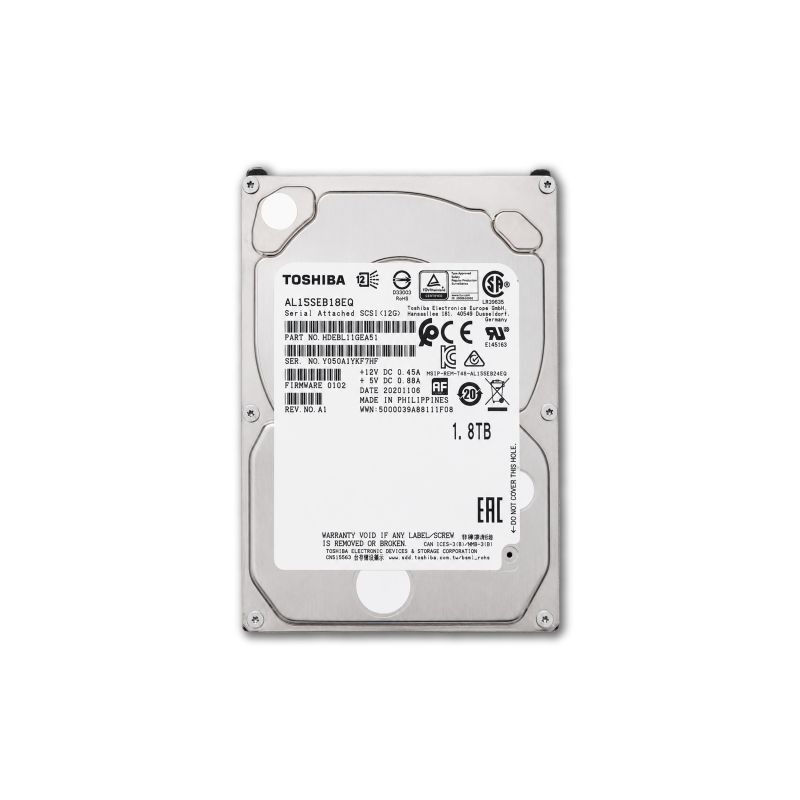 Toshiba 1,8TB HDD SAS 2,5" Festplatte AL15SEB18EQ