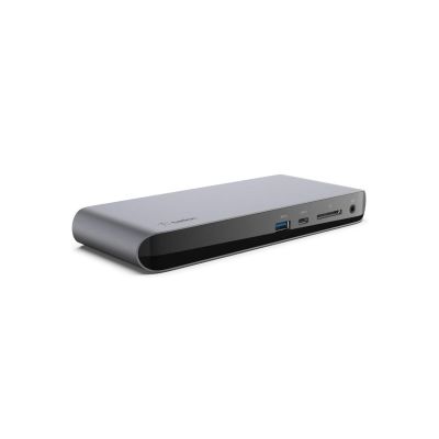 Dockingstation, USB-C Hub, Thunderbolt, Aluminium, Silber