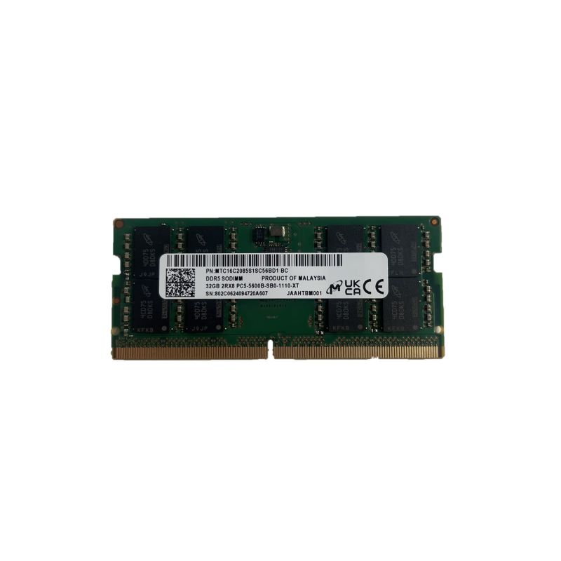 Micron 32GB DDR5 RAM 5600MHz SO-DIMM Arbeitsspeicher PC5-5600B