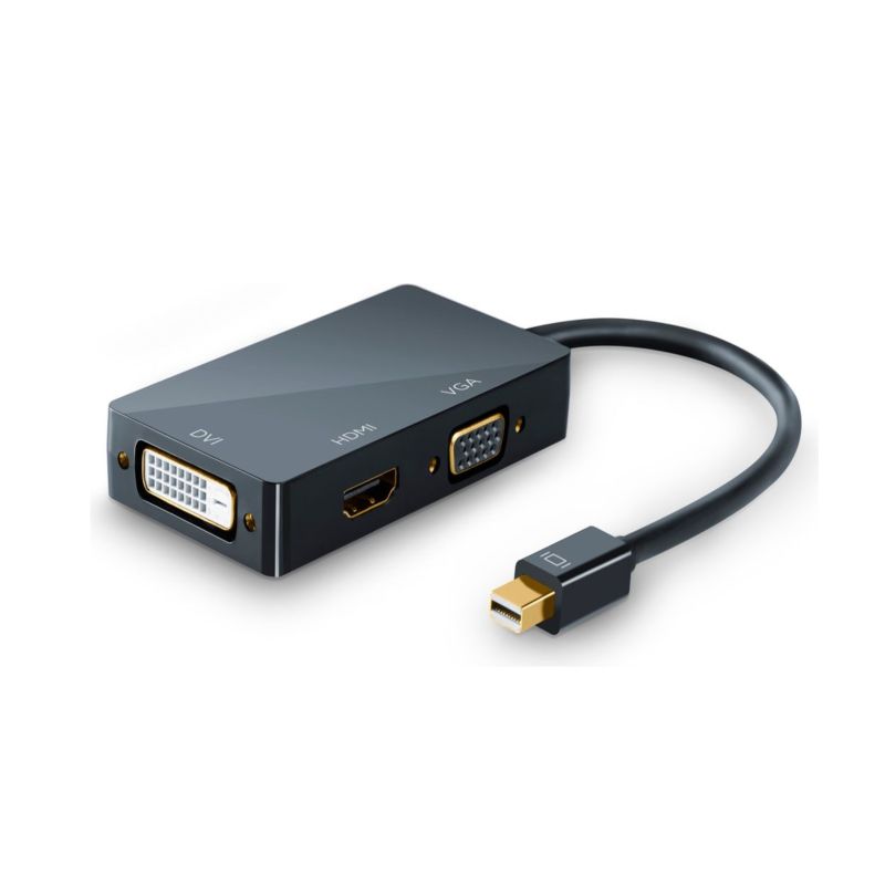 CSL 4k 3in1 Mini DisplayPort zu HDMI/DVI/VGA Videokonverter