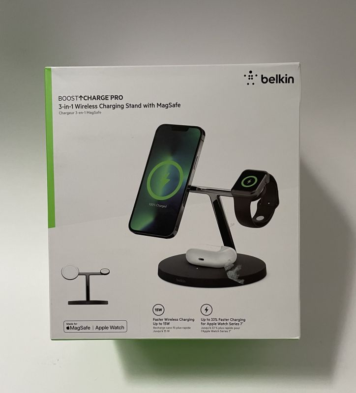 Belkin Boost Charge Pro 3-in-1 Wireless Charger with Magsafe