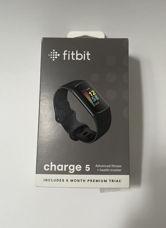 Fitbit charge 5 Advanced fitness + health tracker Graphite Stainless Steel Black