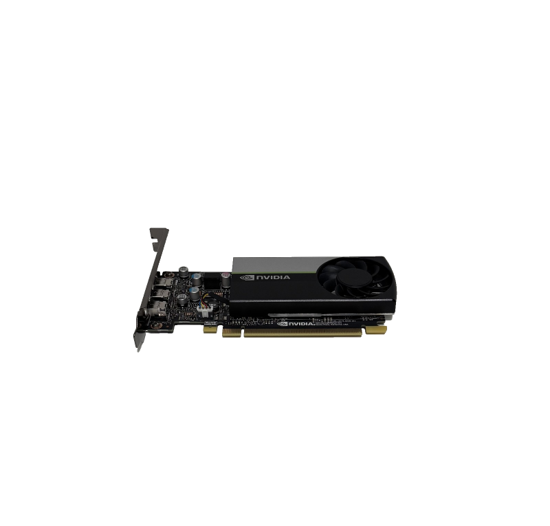 NVIDIA T400 Grafikkarte, 2GB, GDDR6 3x mDP 2x DP Adapter + high profile cover